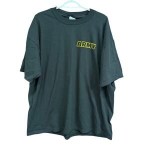 Jerzees Army Graphic T-Shirt Mens XL Black‎ Be All You Can Be Military